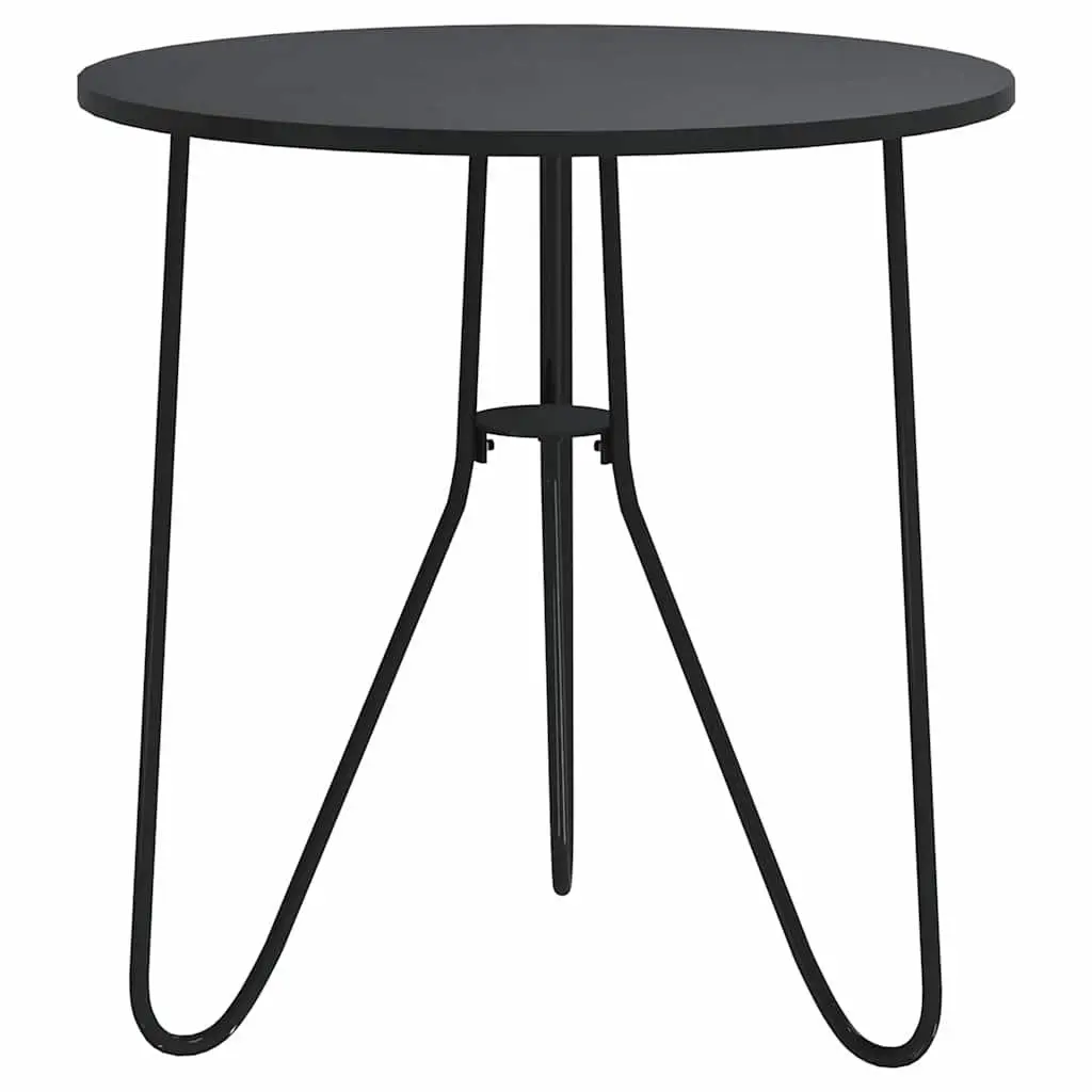End Table Black 48 cm Modern Coffee Table Accent Living Room Furniture