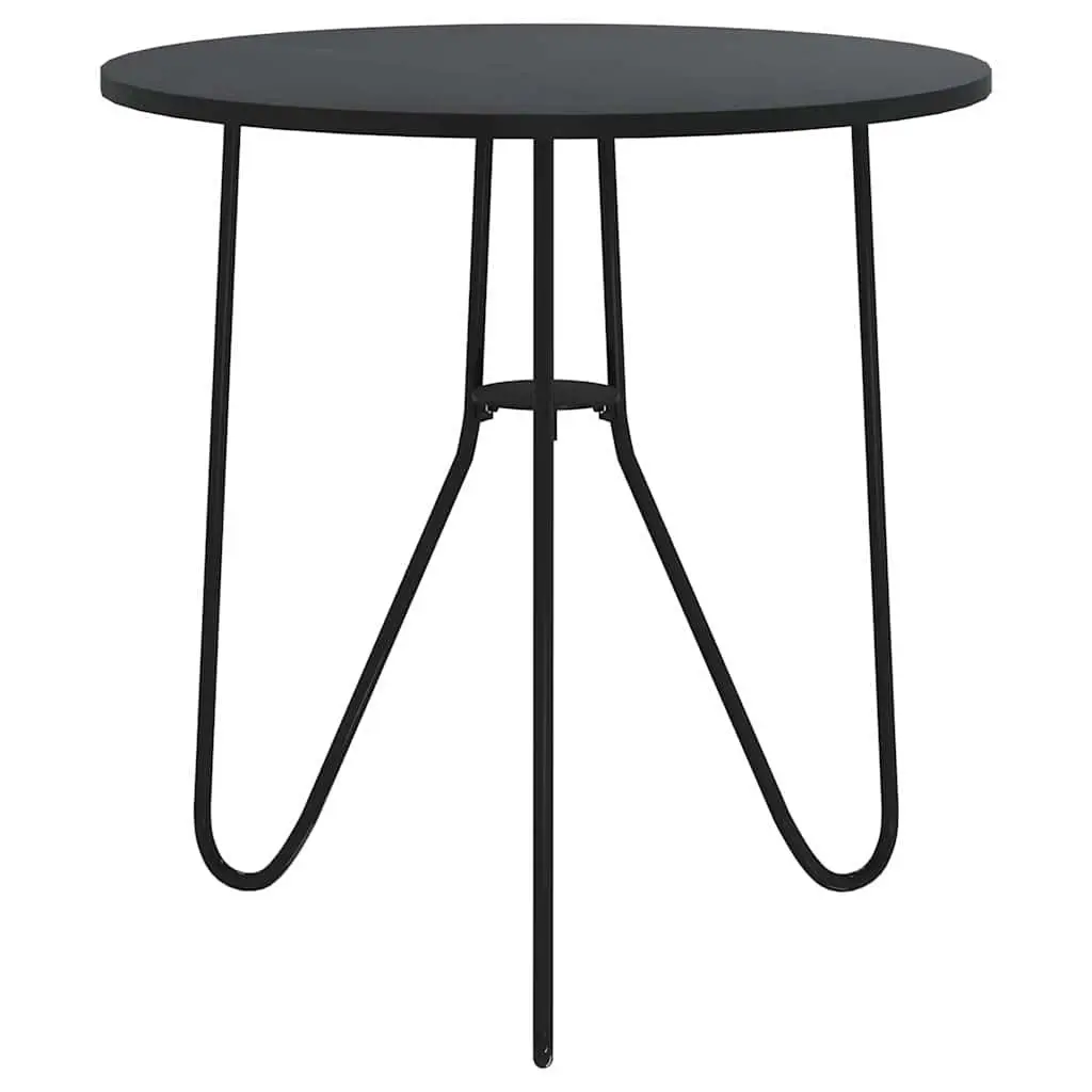 End Table Black 48 cm Modern Coffee Table Accent Living Room Furniture