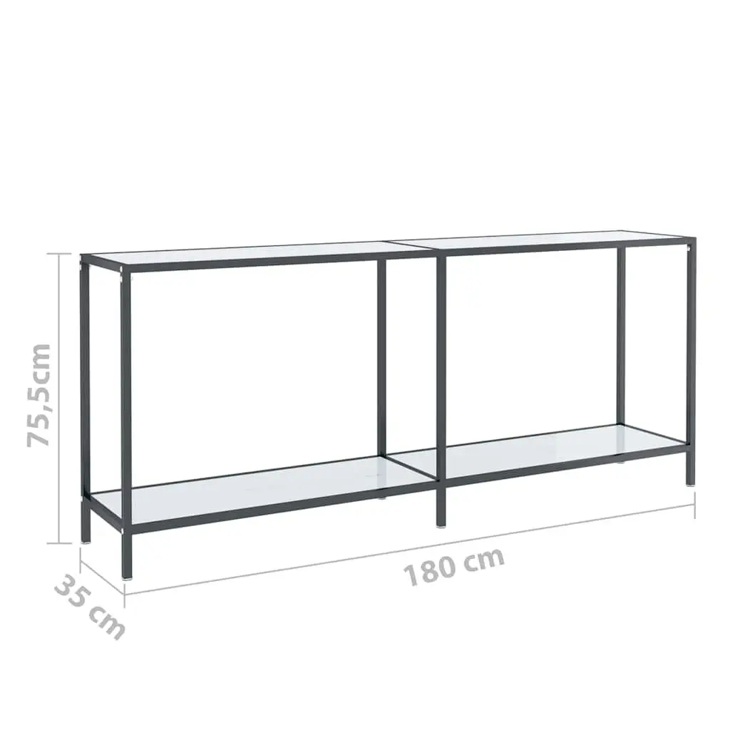 White Console Table for Living Spaces