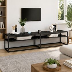 Reliable Black Marble TV Cabinet for Your Living Room