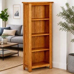 Versatile 4-Tier Bookcase - Strong and Reliable