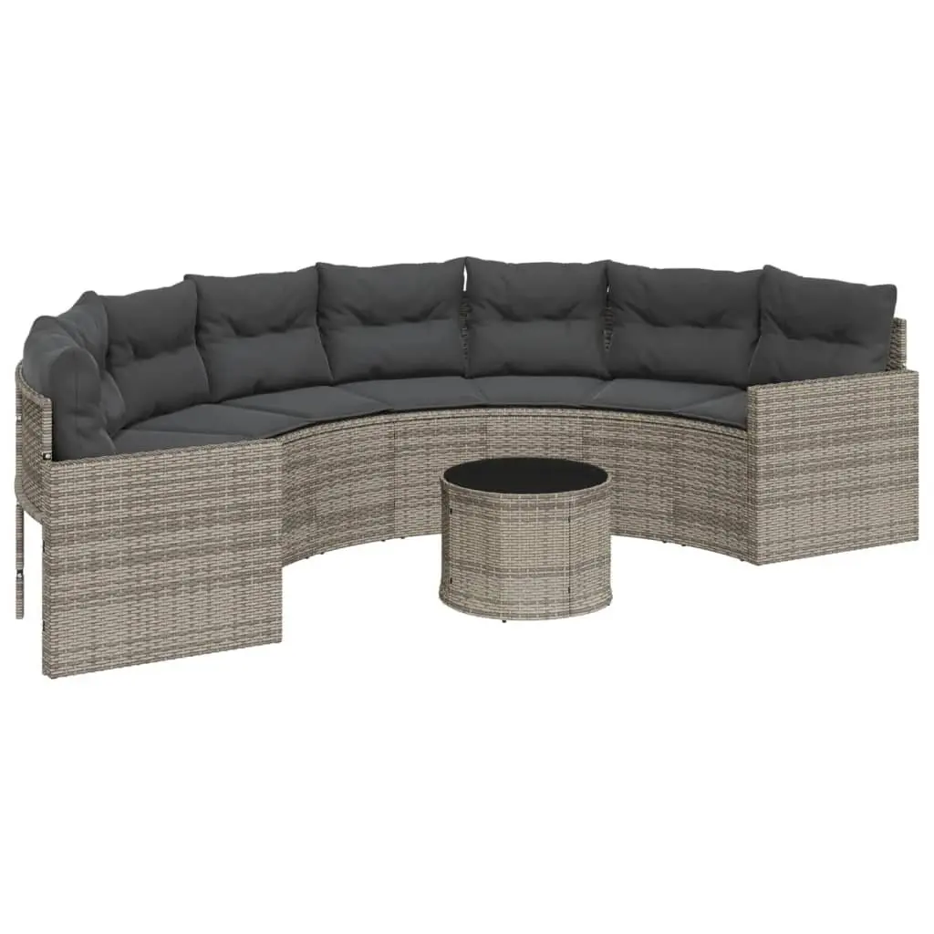 Half-Round Garden Sofa Set with Easy Maintenance