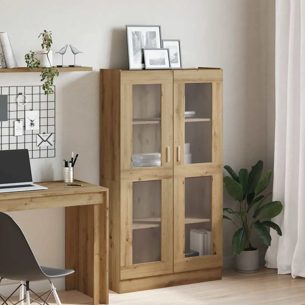 Highboard Storage Cabinet 150cm Brown Engineered Wood Standing Shelf