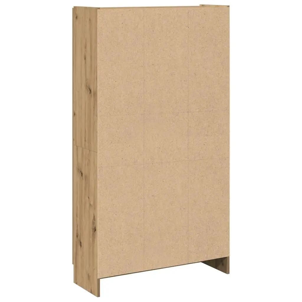 Highboard Storage Cabinet 150cm Brown Engineered Wood Standing Shelf