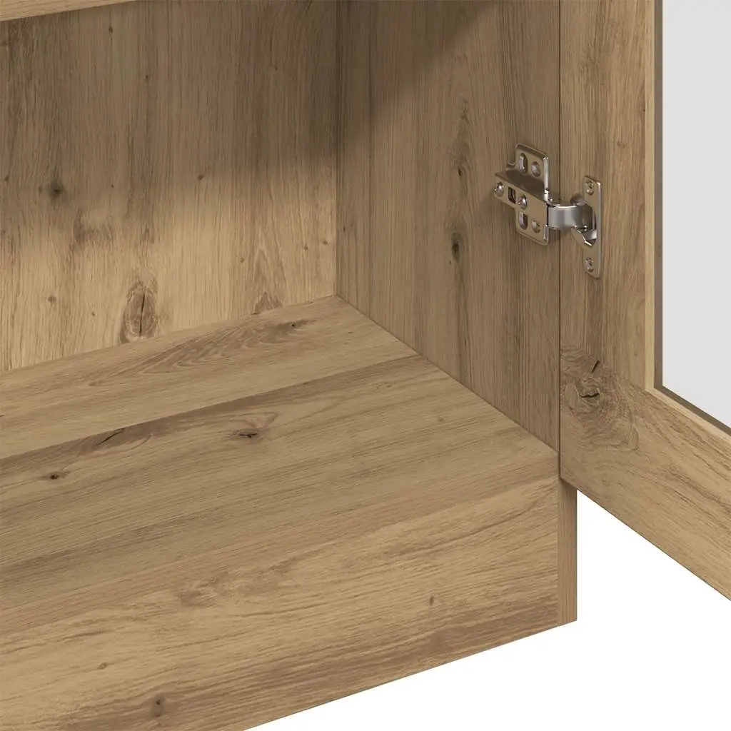 Highboard Storage with Brown Finish