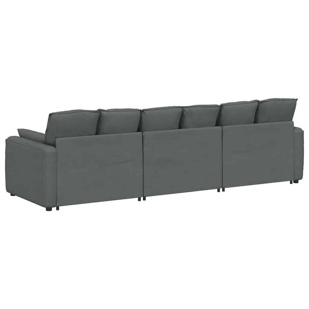 Grey Three-Seater Sofa