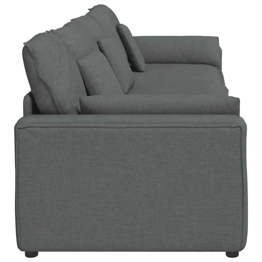 Grey Three-Seater Sofa