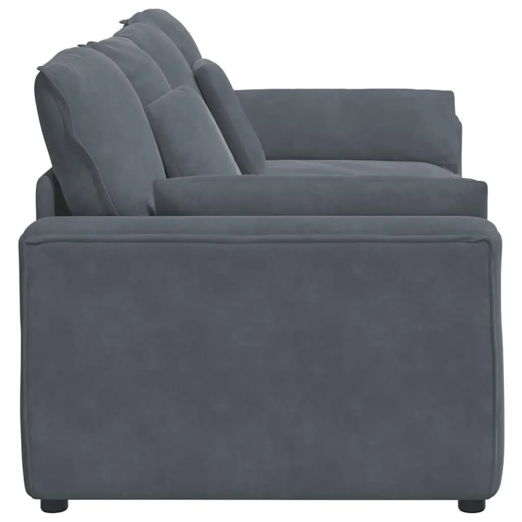 Grey Modular Sofa with Cushions