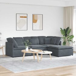 Comfortable and Versatile Modular Sofa in Grey
