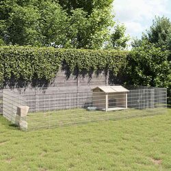 Warm and Practical 24-Panel Small Animal Run