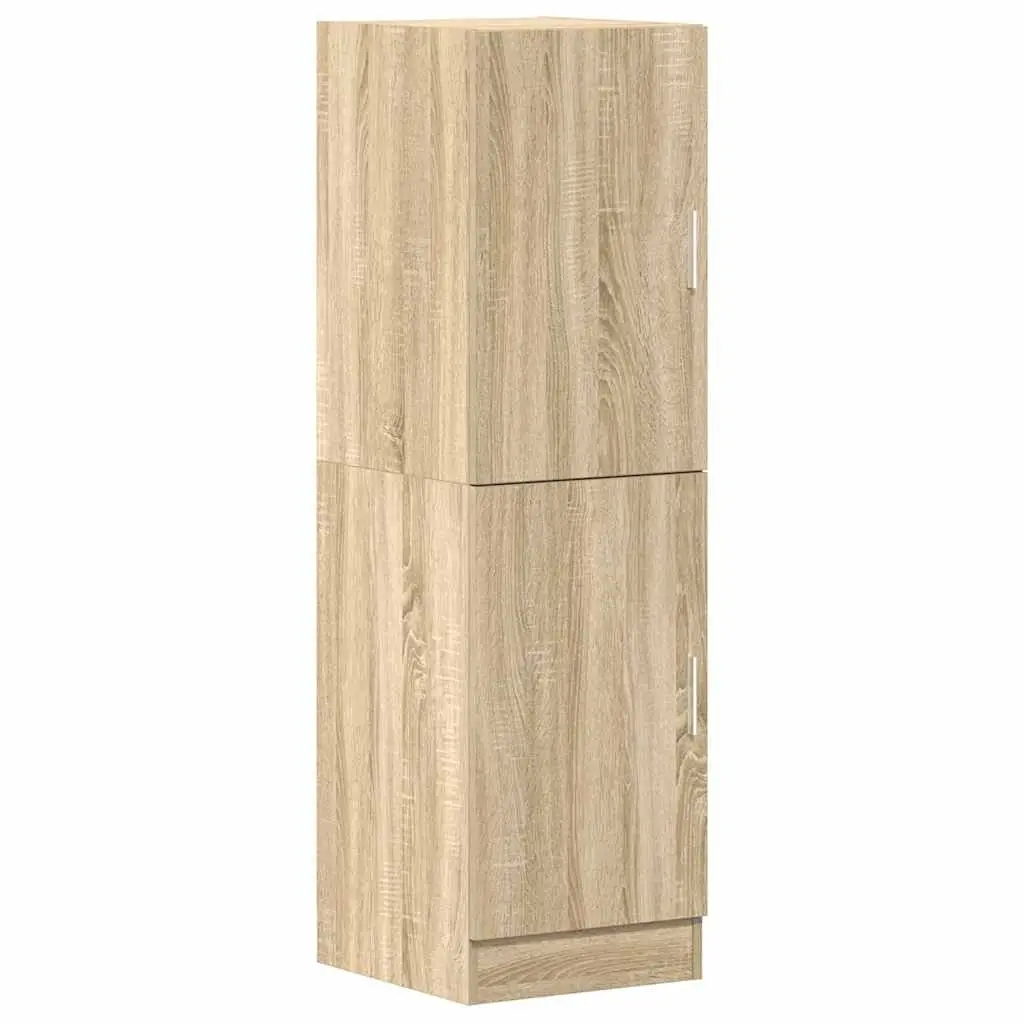 3 Piece Kitchen Storage Cabinet Set Wall Mounted Shelves Engineered Wood Brown