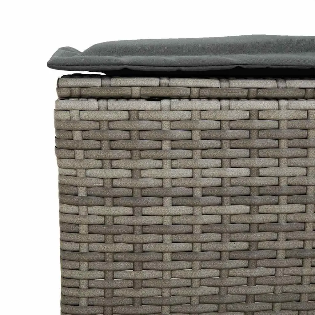 Garden Sofa Set Outdoor Furniture 6 Piece Grey Poly Rattan Patio Lounge