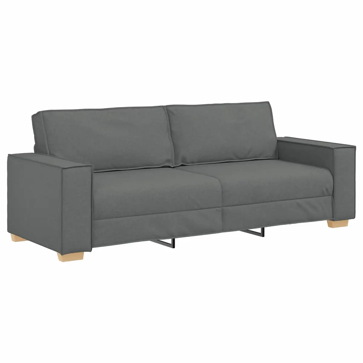 Grey Linen-Blend 3-Piece Sofa Set for Comfort