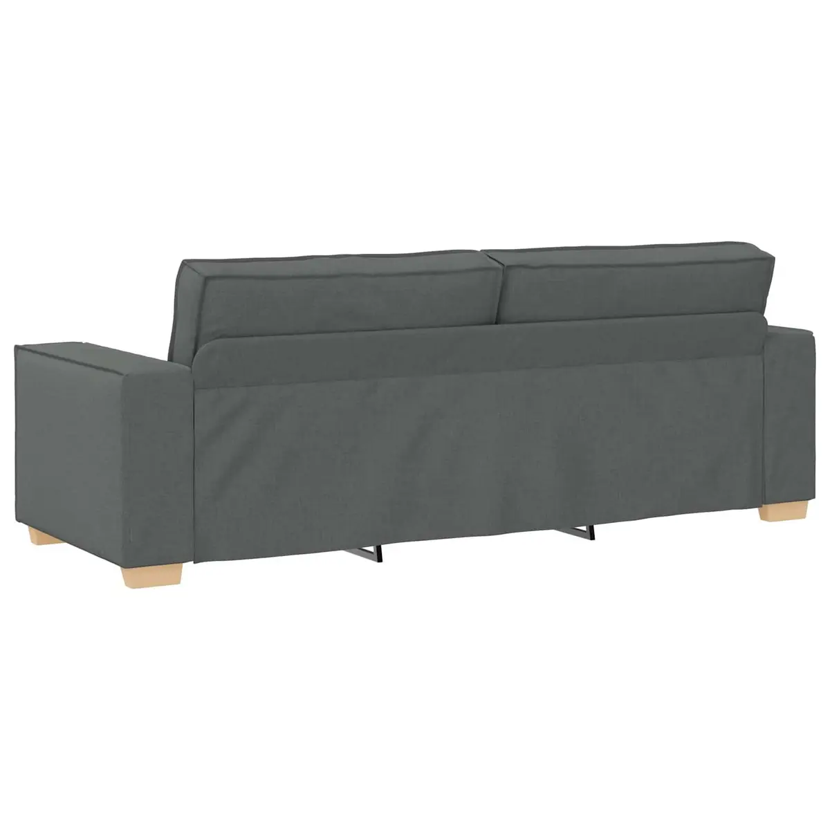 Grey Linen-Blend 3-Piece Sofa Set for Comfort
