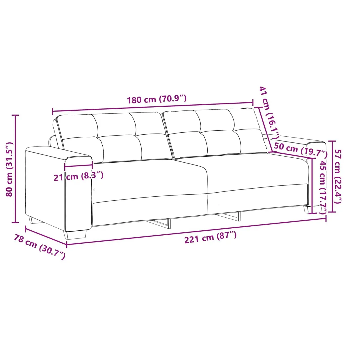 Grey Velvet Three Piece Sofa Set Lounge Suite 2 Seater Armchair 3 Seater