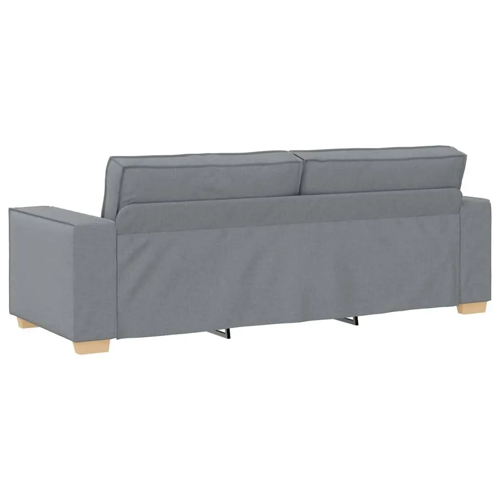Sofa Set Grey Fabric Living Room Lounge Couch 2 Piece with Cushions