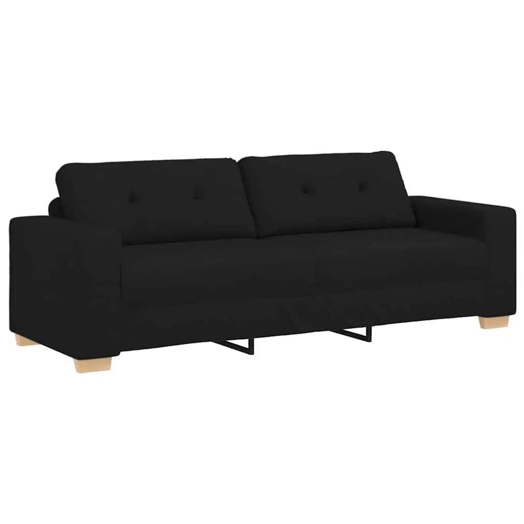 2-Piece Black Sofa Set