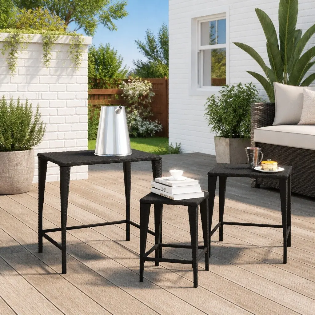 Nesting Tables for Outdoor Convenience