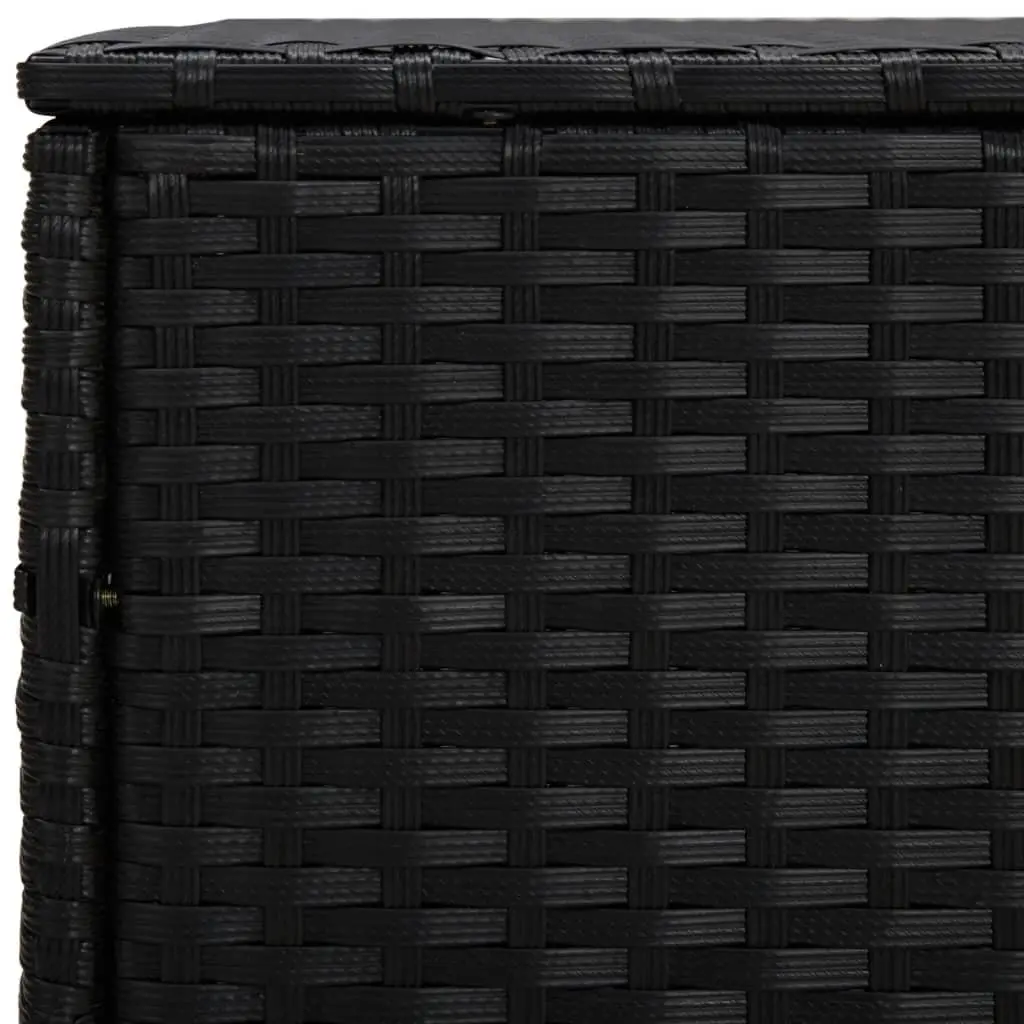 3-Piece Black Outdoor Side Tables Set