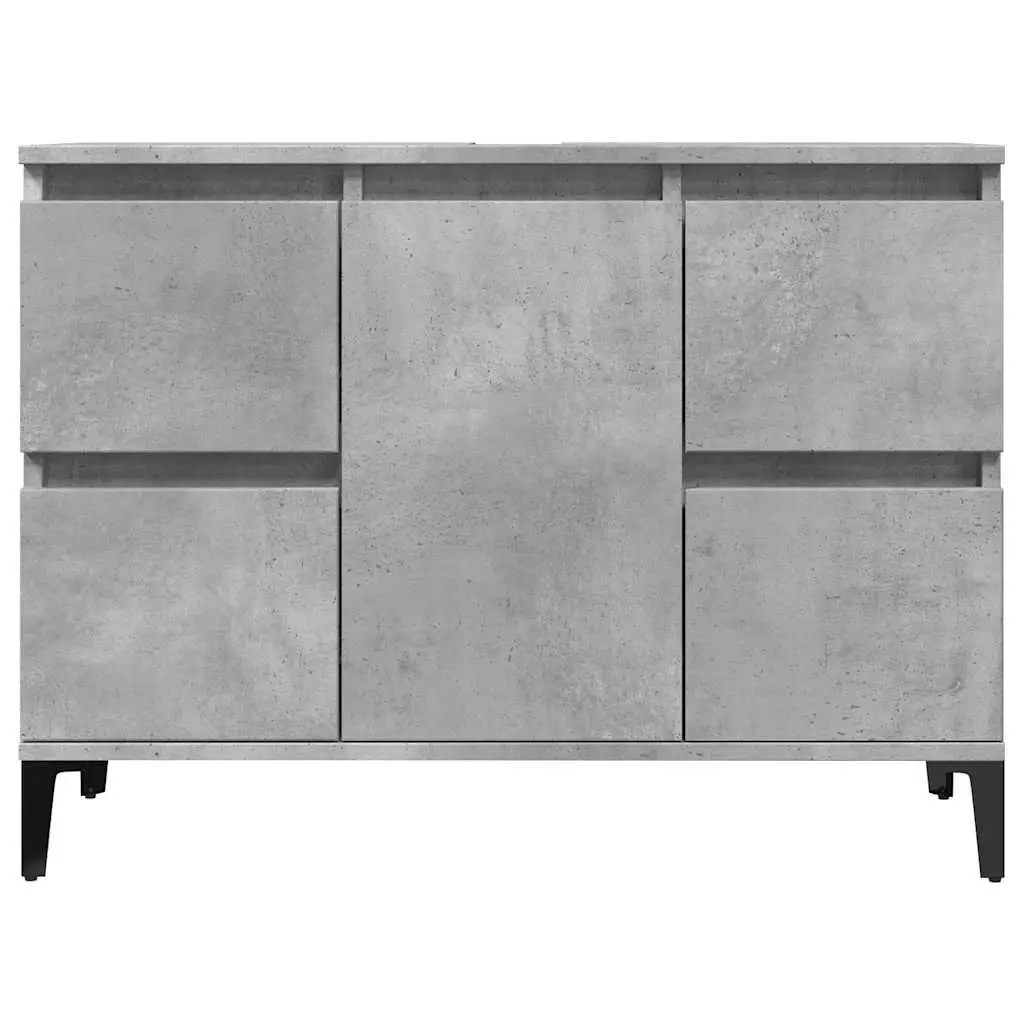 Grey Storage Cabinet Bathroom Furniture Set 3 Piece Wall Mount Vanity Cupboard