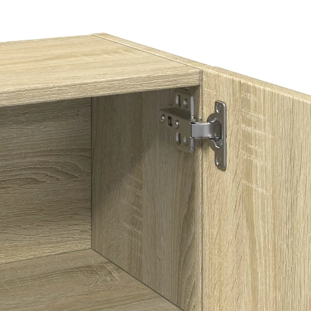 Bathroom Furniture Set Storage Cabinet Above Washing Machine 2pcs Brown Sonoma Oak