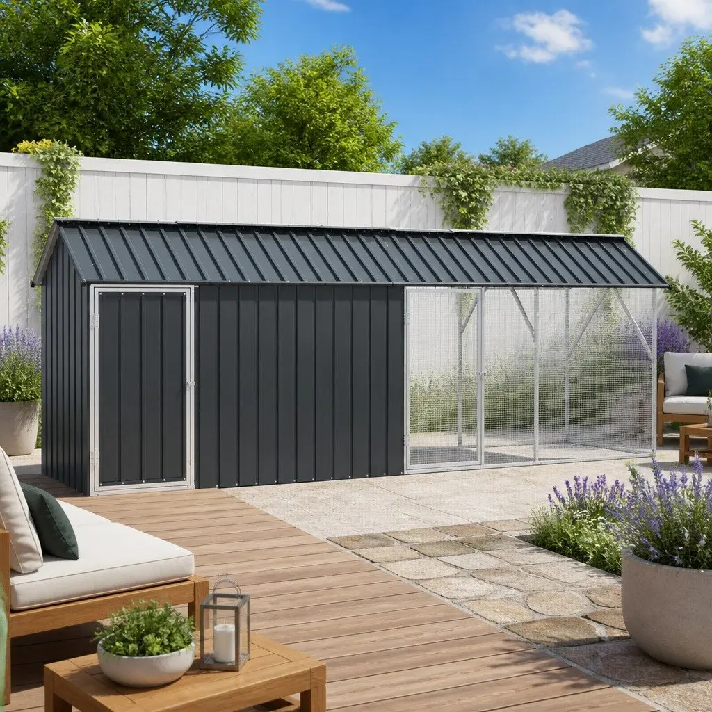 Anthracite Bird Cage for Outdoor Spaces