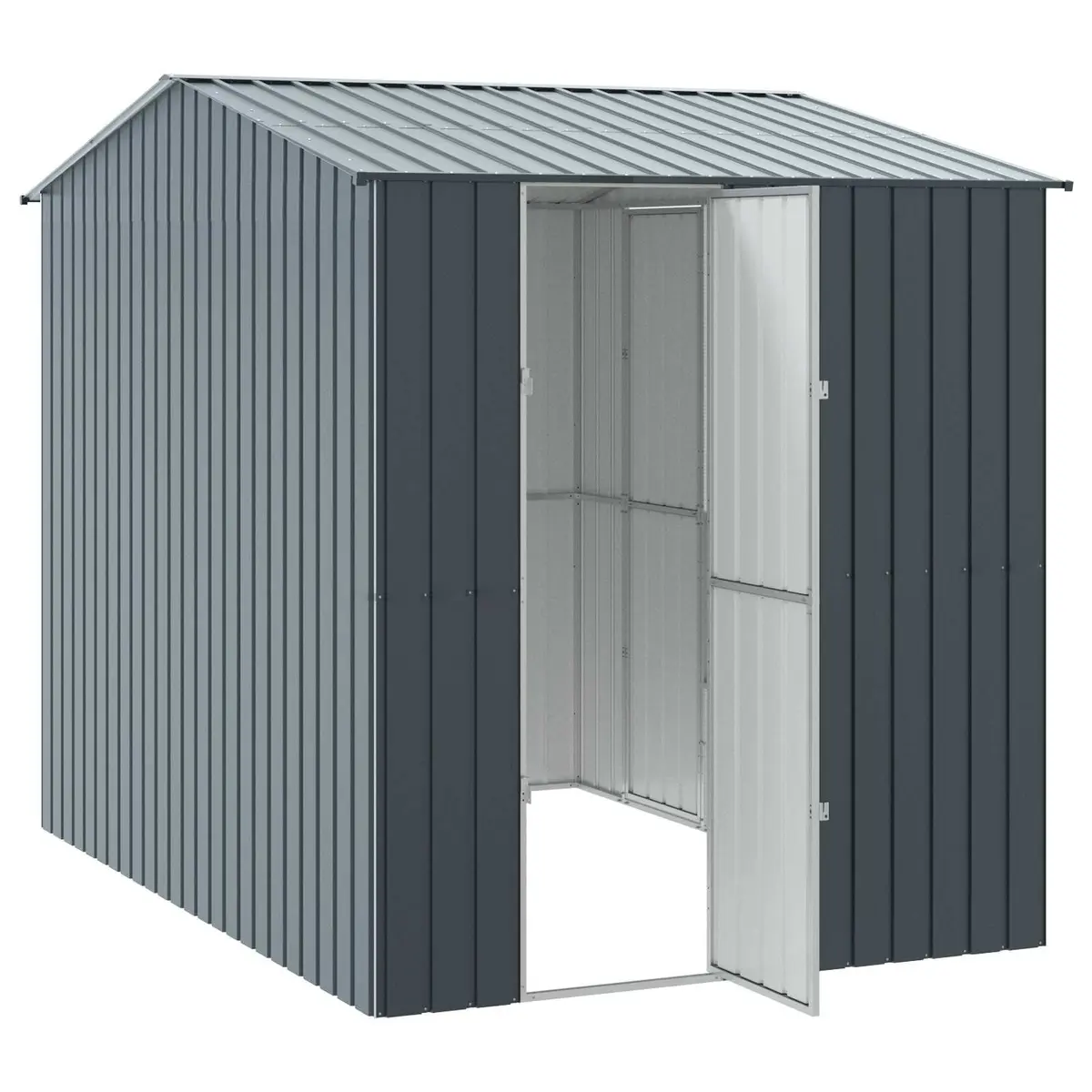 Outdoor Bird Cage Anthracite Galvanised Steel Garden Aviary Rectangular