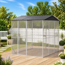 Durable Bird Cage in Anthracite Steel, Perfect for Your Birds
