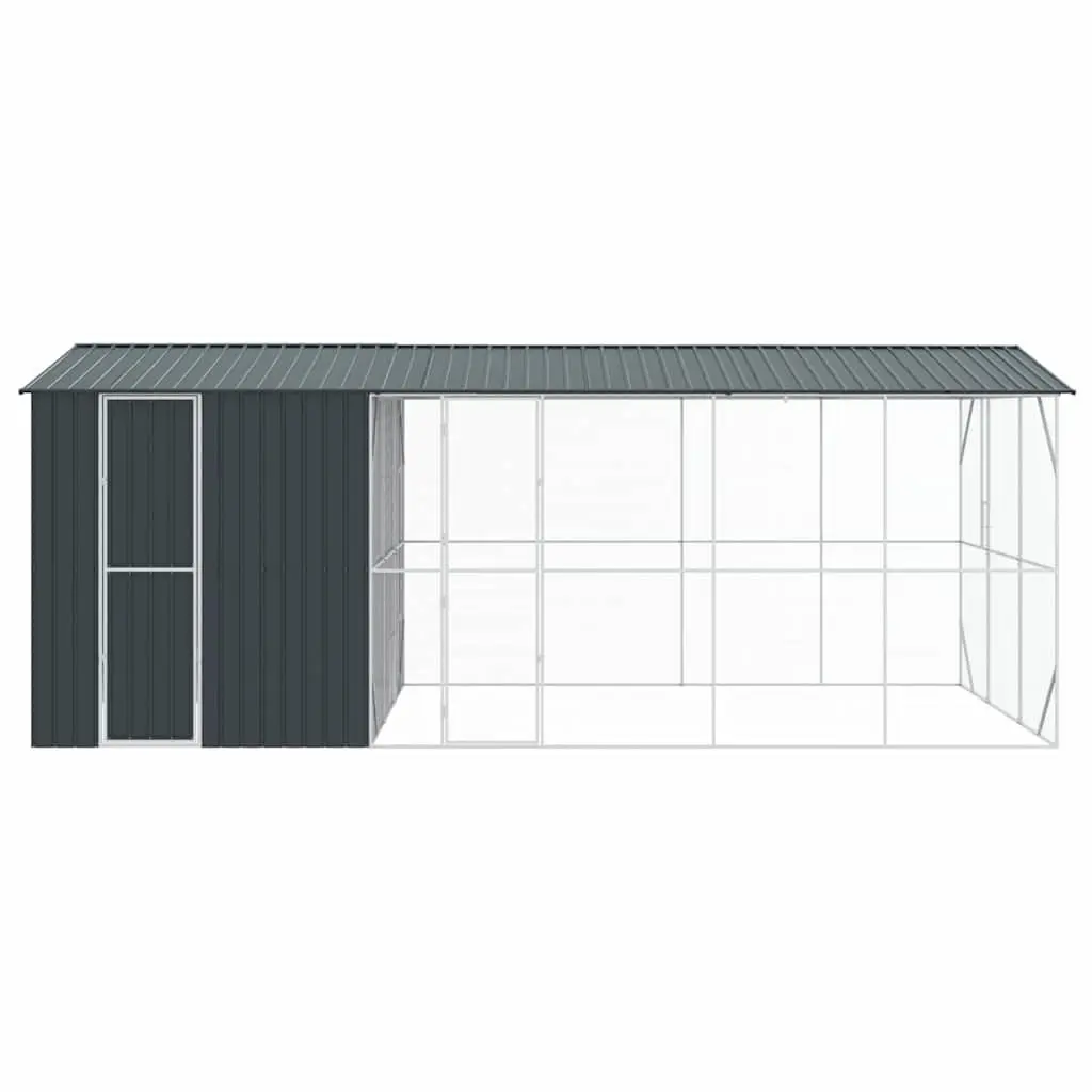 Bird Cage Outdoor Aviary Rectangular Spacious Anthracite Galvanised Steel