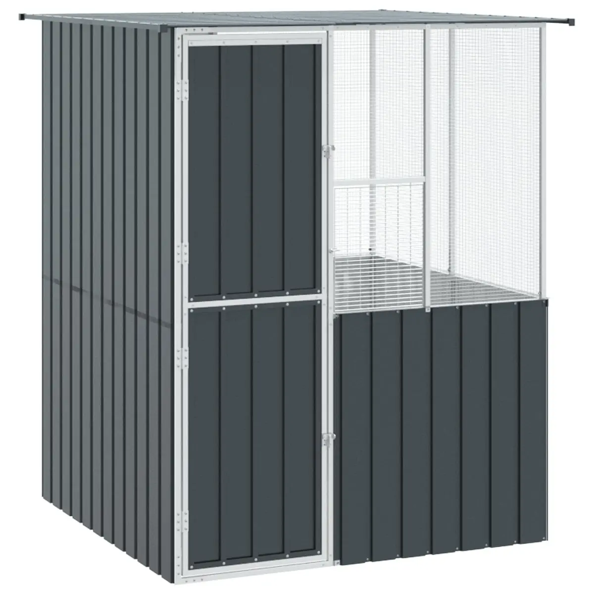 Bird Cage Outdoor Rectangular Anthracite Galvanised Steel
