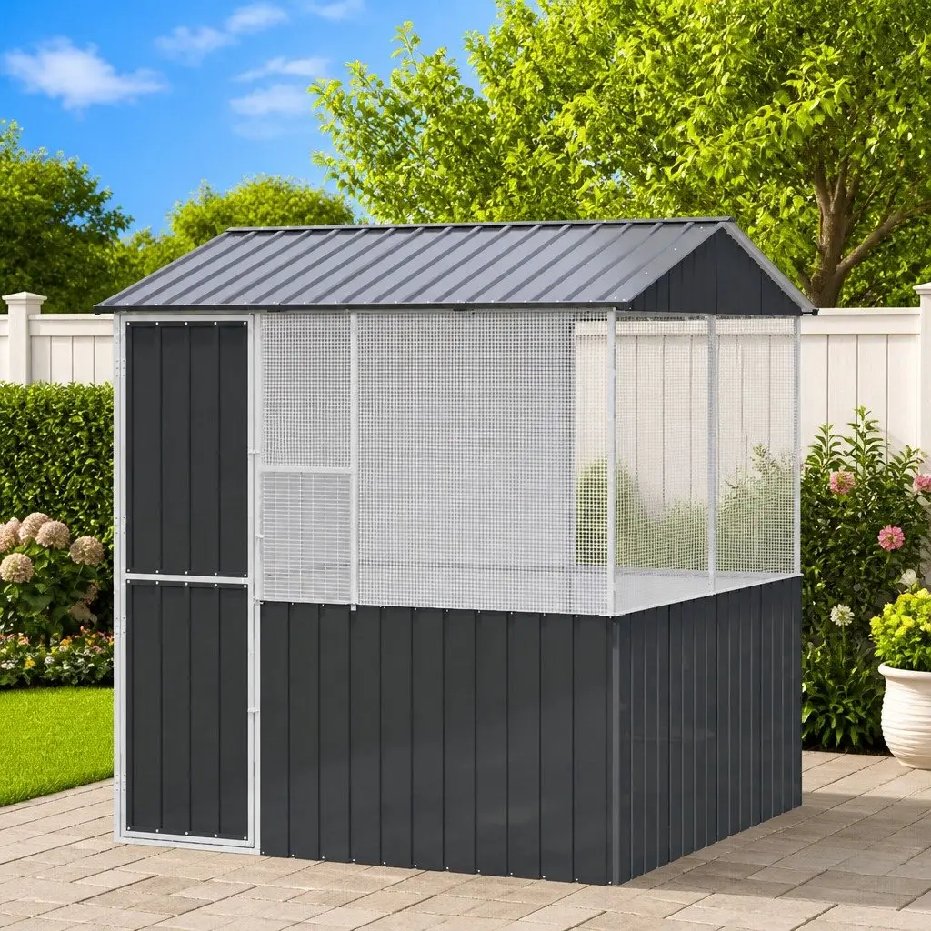 Outdoor Bird Cage with Galvanised Steel Build