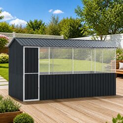 Reliable Bird Cage for Outdoor Use, Galvanised Steel 410 x 210 x 230 cm
