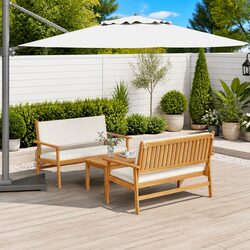 Comfortable and Practical 3-Piece Outdoor Sofa Set