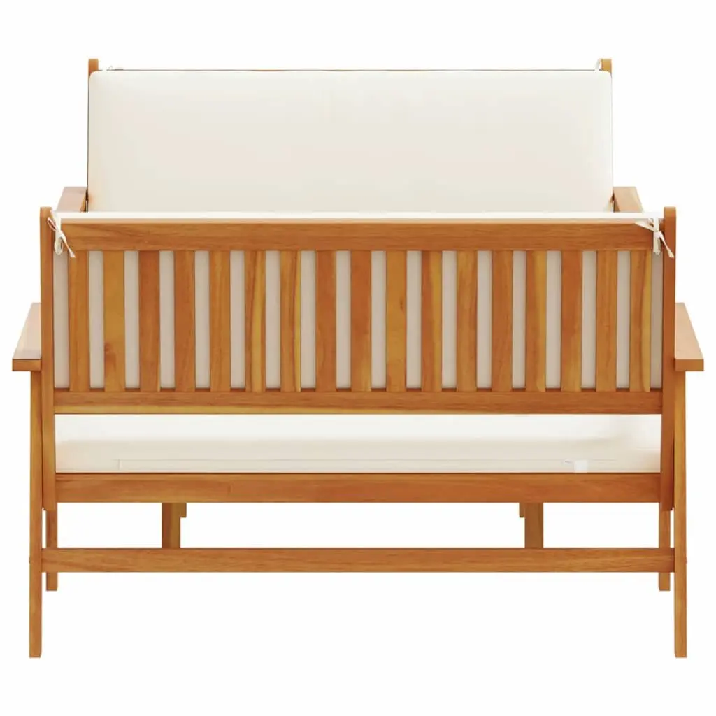 Outdoor Garden Sofa Set 3 Piece Brown Wood Patio Furniture Lounge Chair