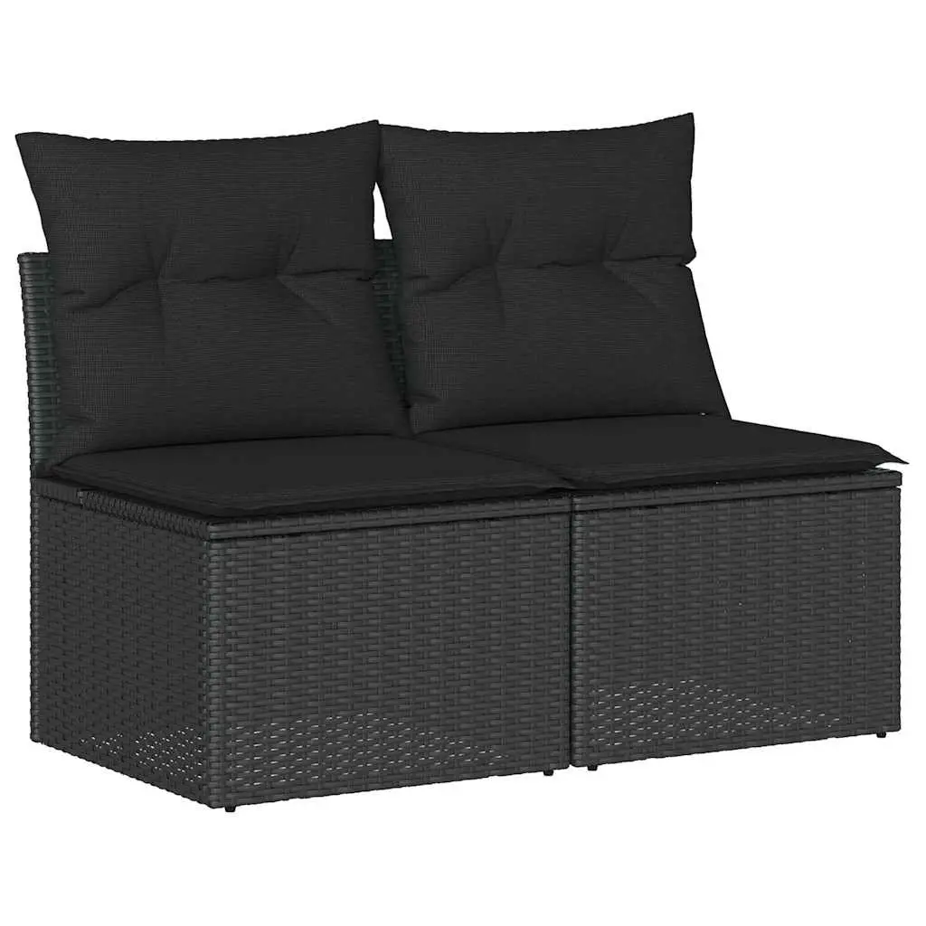 Black Garden Sofa Set with Easy Maintenance