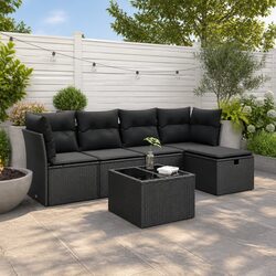 Comfortable and Versatile 6-Piece Garden Sofa Set