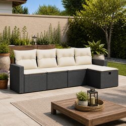 Comfortable and Affordable 5-Piece Garden Sofa Set