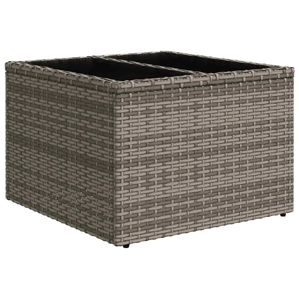 Garden Sofa Set Outdoor Furniture 6 Piece Modular Grey Poly Rattan Patio Lounge