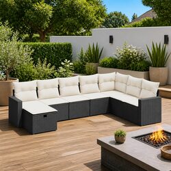 Comfortable and Practical 8-Piece Outdoor Sofa Set