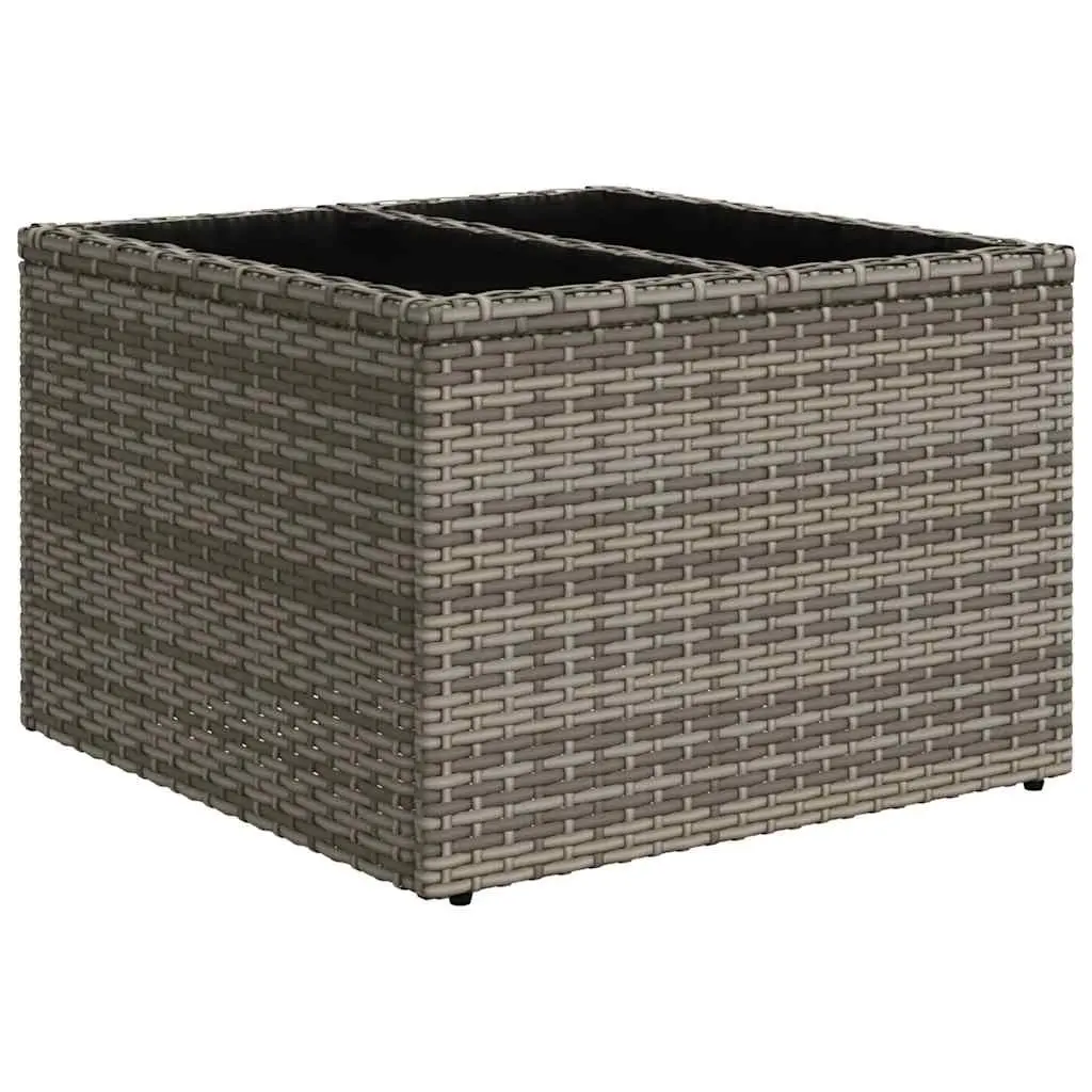Garden Sofa Set 9 Piece Modular Outdoor Furniture Grey Poly Rattan