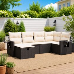 Reliable 6 Piece Outdoor Sofa Set with Cushions