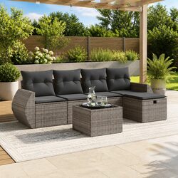 Value and Comfort: 6-Piece Garden Sofa Set