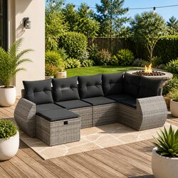 Reliable and Functional 6 Piece Garden Sofa Set