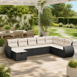 Comfortable and Practical 8-Piece Outdoor Sofa Set
