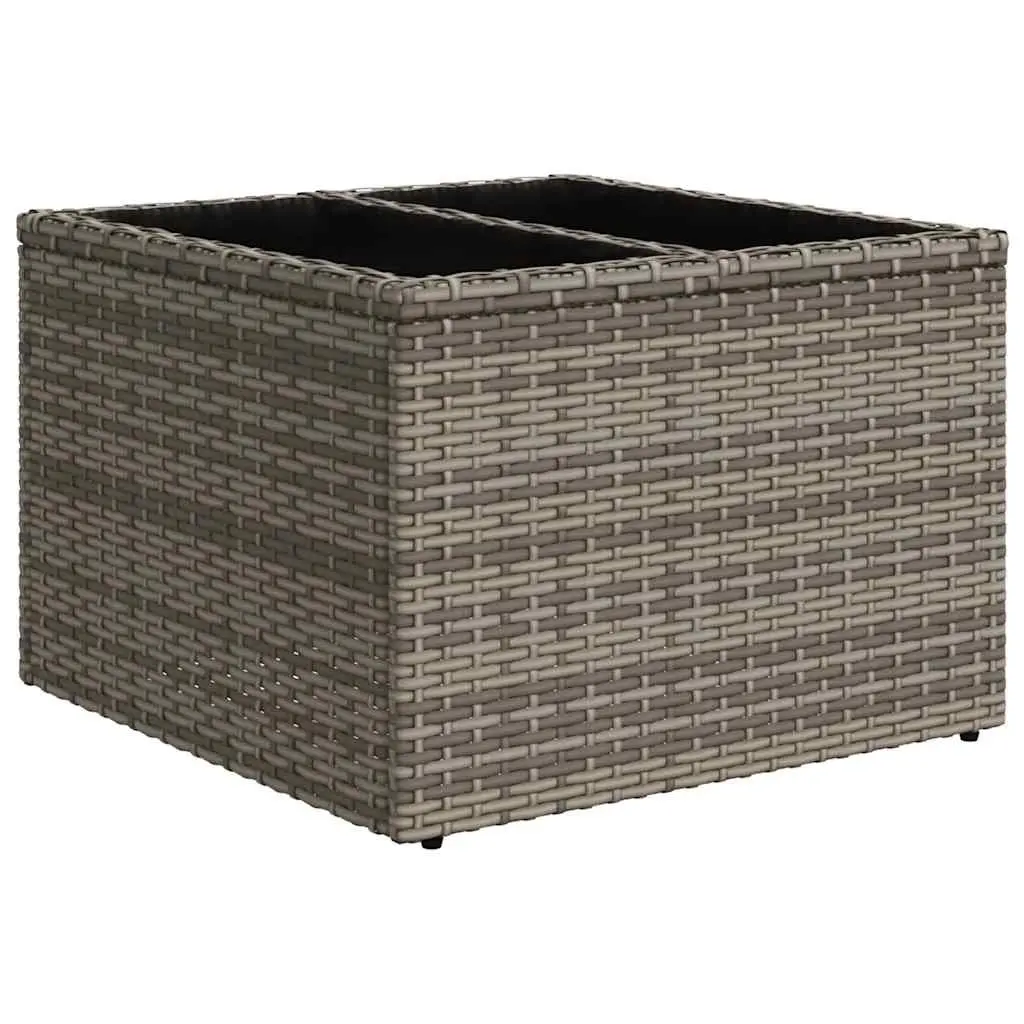 Garden Sofa Set 9 Piece Outdoor Furniture Grey Poly Rattan Patio Lounge