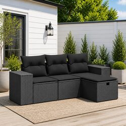 Reliable Outdoor Sofa Set with Storage and Comfort