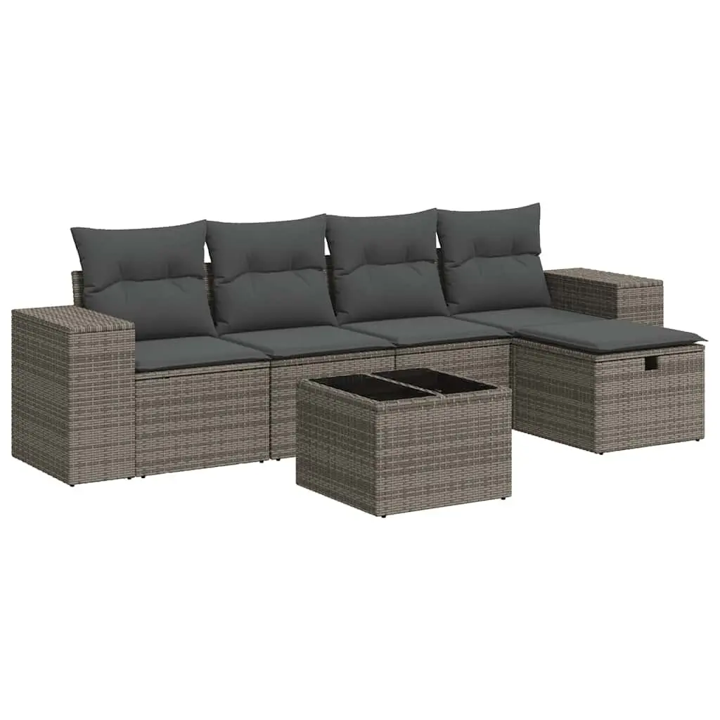 6 Piece Garden Sofa Set