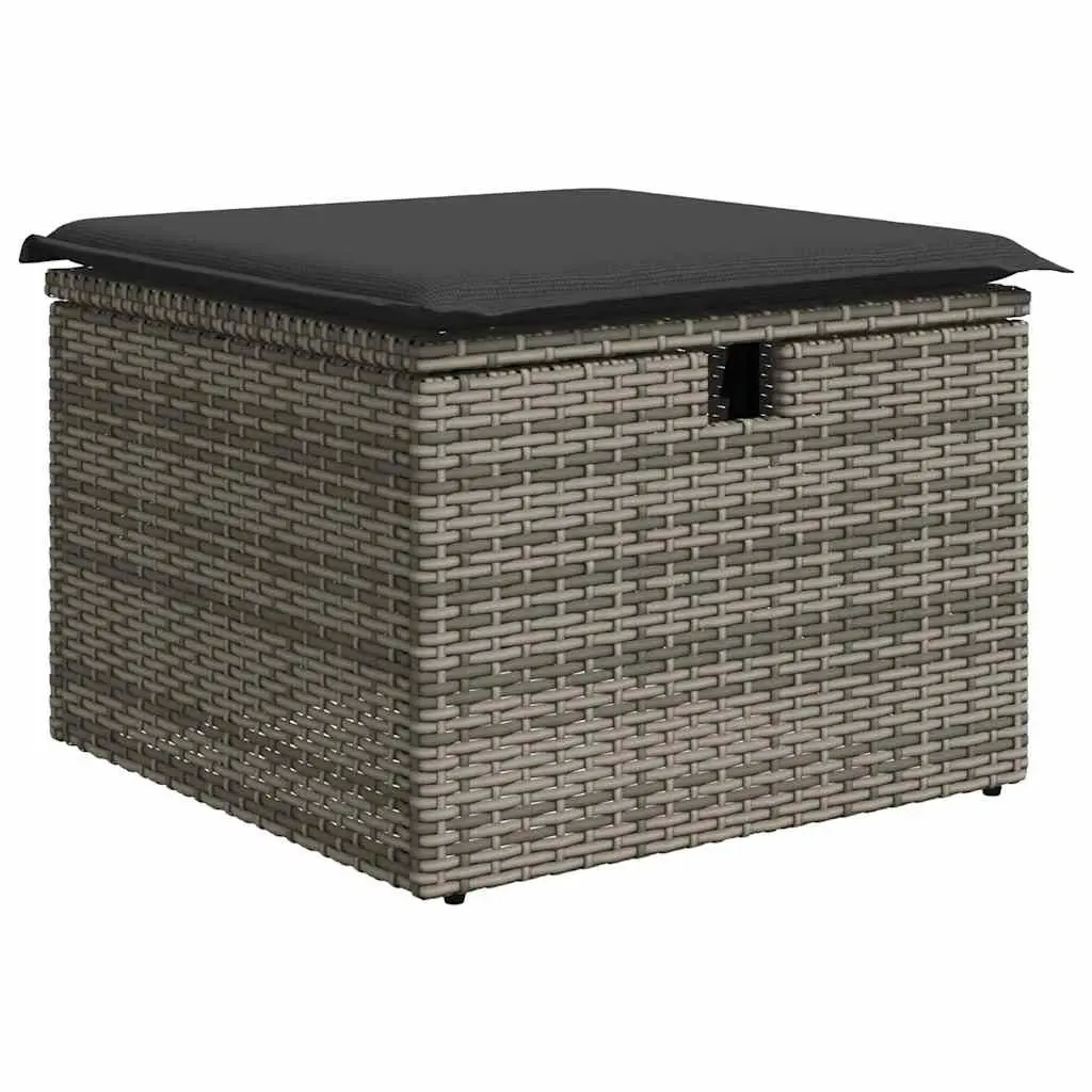 Garden Sofa Set Outdoor Furniture 6 Piece Grey Rattan
