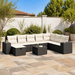 Reliable 9 Piece Garden Sofa Set for Your Outdoor Needs