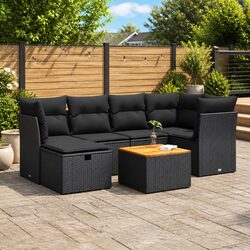 Comfort and Value: 7 Piece Garden Sofa Set with Cushions